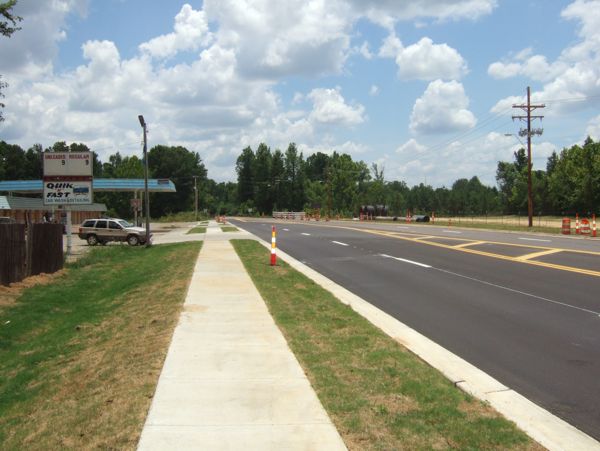 Siwell Road after construction